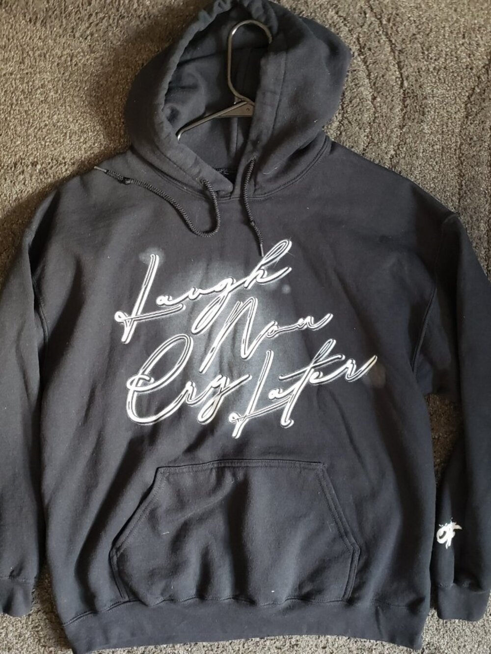 OTF Laugh Now Cry Later Black hoodie Size Large Lil Durk